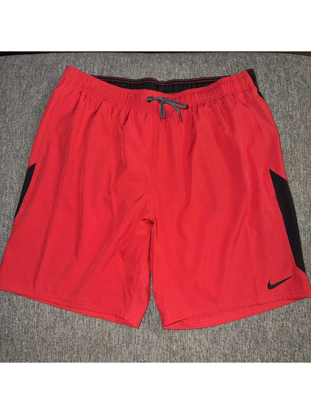 Nike Swim Trunks Men's 2XL University Red/Black NESSA482-614 New